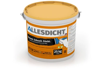 ALLESDICHT van WARCO is de veilige waterdichting voor een plat dak of garagedak die je gemakkelijk zelf kunt aanbrengen. Na droging vormt ALLESDICHT een blijvend elastische en goed scheuroverbruggende rubberhuid.