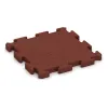 Buiten vlondertegel von WARCO im Farbdesign Baksteenrood mit den Abmessungen 500 x 500 x 40 mm. Produktfoto von Artikel 2967 in der Aufsicht von schräg vorne.