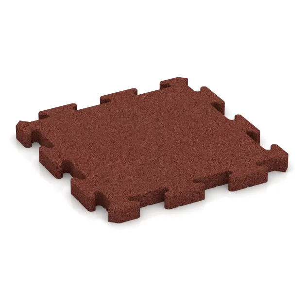 Buiten vlondertegel von WARCO im Farbdesign Baksteenrood mit den Abmessungen 500 x 500 x 40 mm. Produktfoto von Artikel 2967 in der Aufsicht von schräg vorne.