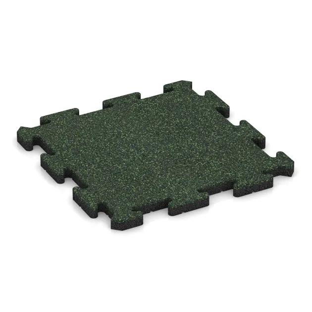 Buiten vlondertegel von WARCO im Farbdesign Engels Gras mit den Abmessungen 500 x 500 x 30 mm. Produktfoto von Artikel 2623 in der Aufsicht von schräg vorne.