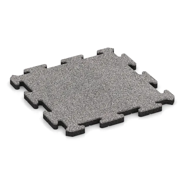 Buiten vlondertegel von WARCO im Farbdesign Grijs Melange mit den Abmessungen 500 x 500 x 30 mm. Produktfoto von Artikel 4532 in der Aufsicht von schräg vorne.