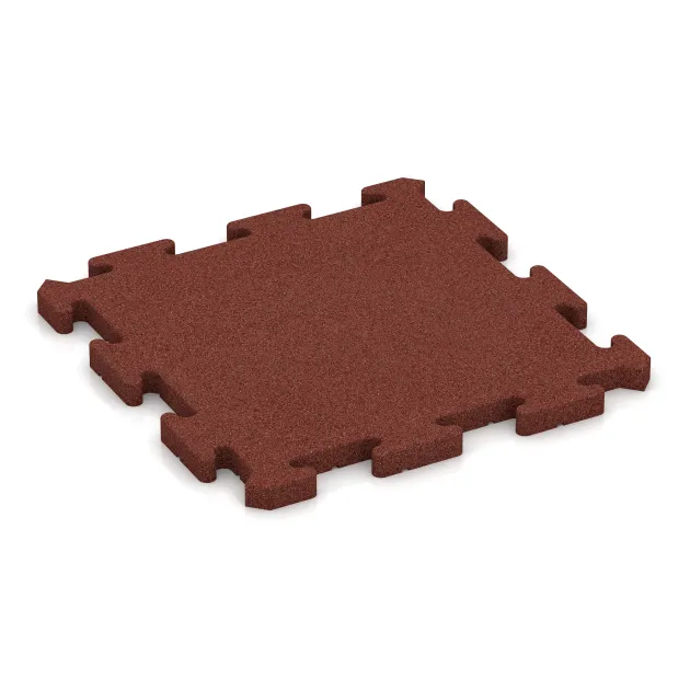 Zwembad onderplaat von WARCO im Farbdesign Baksteenrood mit den Abmessungen 500 x 500 x 30 mm. Produktfoto von Artikel 2816 in der Aufsicht von schräg vorne.