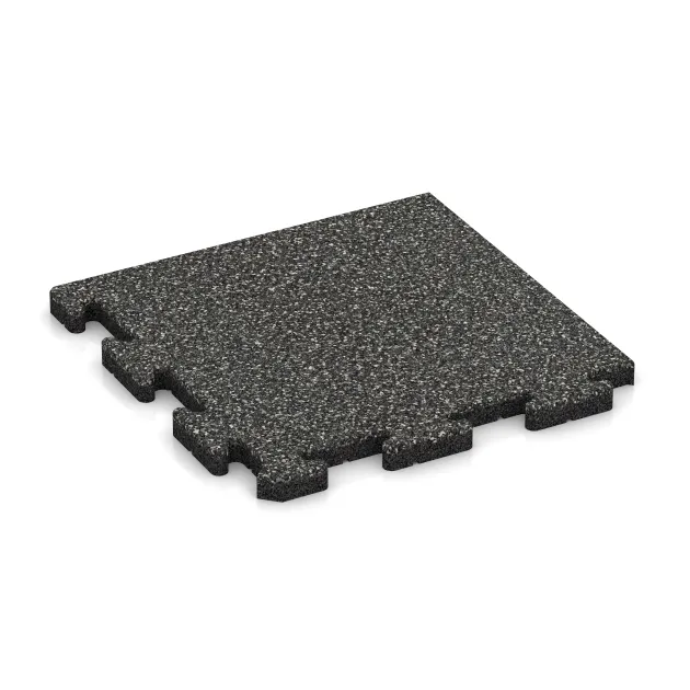 Hoektegel HD von WARCO im Farbdesign Donkergrijs Graniet mit den Abmessungen 485 x 485 x 30 mm. Produktfoto von Artikel 5067 in der Aufsicht von schräg vorne.