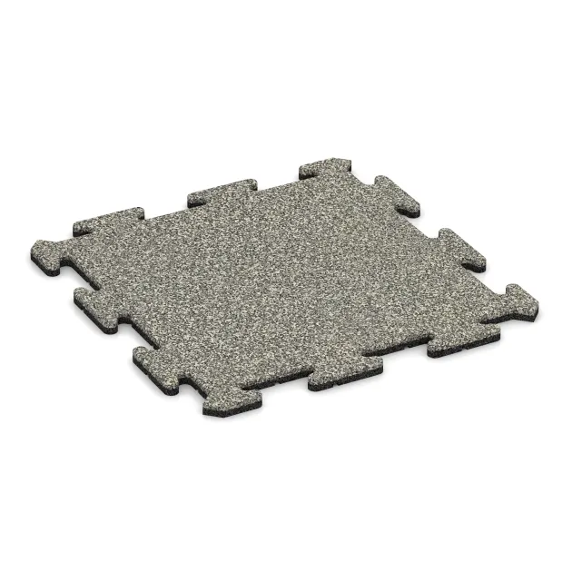 Zwembadrandtegel von WARCO im Farbdesign Lichtgrijs Graniet mit den Abmessungen 500 x 500 x 18 mm. Produktfoto von Artikel 0126 in der Aufsicht von schräg vorne.