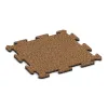 Zwembadrandtegel von WARCO im Farbdesign Terra Cotta mit den Abmessungen 500 x 500 x 18 mm. Produktfoto von Artikel 0128 in der Aufsicht von schräg vorne.