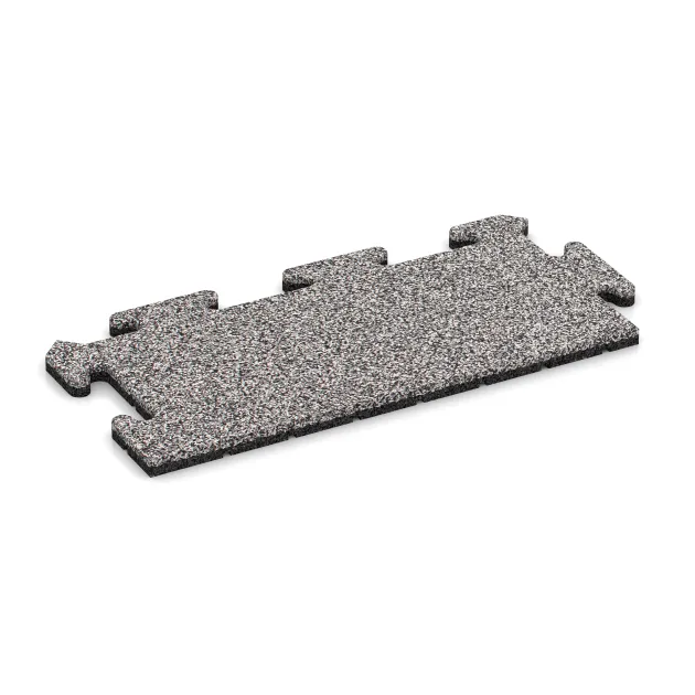 Randtegel von WARCO im Farbdesign Grijs Melange mit den Abmessungen 500 x 235 x 18 mm. Produktfoto von Artikel 4681 in der Aufsicht von schräg vorne.