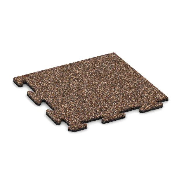 Hoektegel von WARCO im Farbdesign Schors & Bast mit den Abmessungen 485 x 485 x 18 mm. Produktfoto von Artikel 4770 in der Aufsicht von schräg vorne.