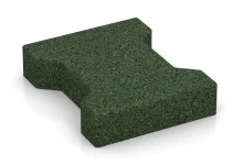 Rubber antival dubbele-T-klinkers 4,3 cm - EN 1177 ≤ 80 cm