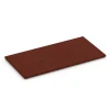 Stallplatte von WARCO im Farbdesign Baksteenrood mit den Abmessungen 100 x 50 x 3 cm. Produktfoto von Artikel 6645 in der Aufsicht von schräg vorne.