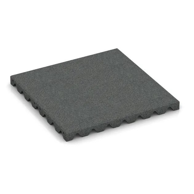 Hondenligmat von WARCO im Farbdesign Leigrijs mit den Abmessungen 500 x 500 x 40 mm. Produktfoto von Artikel 3986 in der Aufsicht von schräg vorne.