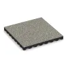 Rubber speelplaatstegel 4,5 cm - EN 1177 ≤ 135 cm von WARCO im Farbdesign Lichtgrijs Graniet mit den Abmessungen 500 x 500 x 45 mm. Produktfoto von Artikel 5544 in der Aufsicht von schräg vorne.