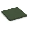 Rubber speelplaatstegel 5 cm - EN 1177 ≤ 145 cm von WARCO im Farbdesign Grasgroen mit den Abmessungen 500 x 500 x 50 mm. Produktfoto von Artikel 5556 in der Aufsicht von schräg vorne.
