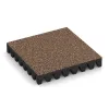 Rubber speelplaatstegel 8 cm - EN 1177 ≤ 215 cm von WARCO im Farbdesign Schors & Bast mit den Abmessungen 500 x 500 x 80 mm. Produktfoto von Artikel 5616 in der Aufsicht von schräg vorne.