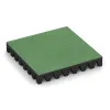 Rubber speelplaatstegel 8 cm - EN 1177 ≤ 215 cm von WARCO im Farbdesign Bleekgroen mit den Abmessungen 500 x 500 x 80 mm. Produktfoto von Artikel 5607 in der Aufsicht von schräg vorne.