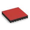 Rubber speelplaatstegel 8 cm - EN 1177 ≤ 215 cm von WARCO im Farbdesign Roos mit den Abmessungen 500 x 500 x 80 mm. Produktfoto von Artikel 5609 in der Aufsicht von schräg vorne.