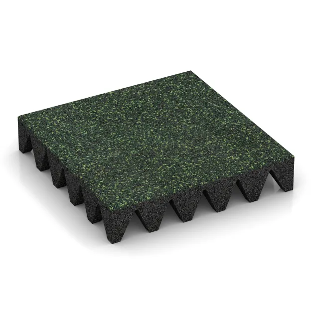 Valtegel von WARCO im Farbdesign Engels Gras mit den Abmessungen 500 x 500 x 100 mm. Produktfoto von Artikel 3709 in der Aufsicht von schräg vorne.