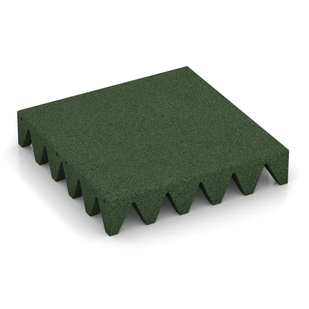 Valtegel von WARCO im Farbdesign Grasgroen mit den Abmessungen 500 x 500 x 100 mm. Produktfoto von Artikel 0746 in der Aufsicht von schräg vorne.