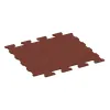 Rubberen bestratingsmat von WARCO im Farbdesign Baksteenrood mit den Abmessungen 1120 x 1000 x 17 mm. Produktfoto von Artikel 5192 in der Aufsicht von schräg vorne.