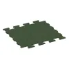 Rubberen bestratingsmat von WARCO im Farbdesign Grasgroen mit den Abmessungen 1120 x 1000 x 17 mm. Produktfoto von Artikel 5193 in der Aufsicht von schräg vorne.