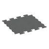 Rubberen bestratingsmat von WARCO im Farbdesign Leigrijs mit den Abmessungen 1120 x 1000 x 17 mm. Produktfoto von Artikel 5194 in der Aufsicht von schräg vorne.