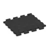 Rubberen bestratingsmat von WARCO im Farbdesign Anthraciet mit den Abmessungen 1120 x 1000 x 43 mm. Produktfoto von Artikel 3545 in der Aufsicht von schräg vorne.