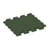 Rubberen bestratingsmat von WARCO im Farbdesign Grasgroen mit den Abmessungen 1120 x 1000 x 43 mm. Produktfoto von Artikel 3547 in der Aufsicht von schräg vorne.