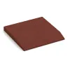 Randplaat (één zijde afgeschuind) von WARCO im Farbdesign Baksteenrood mit den Abmessungen 500 x 500 x 50 mm. Produktfoto von Artikel 0438 in der Aufsicht von schräg vorne.