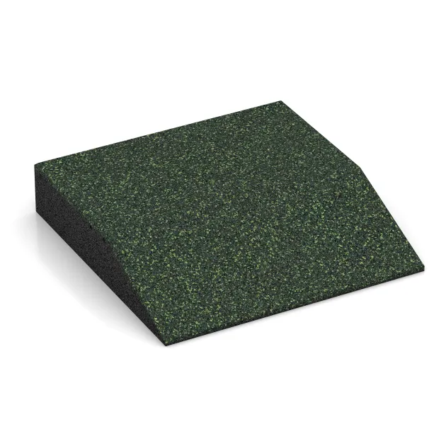 Randplaat (één zijde afgeschuind) von WARCO im Farbdesign Engels Gras mit den Abmessungen 500 x 500 x 100 mm. Produktfoto von Artikel 3812 in der Aufsicht von schräg vorne.