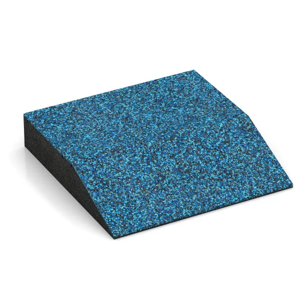 Randplaat (één zijde afgeschuind) von WARCO im Farbdesign Atlantisch mit den Abmessungen 500 x 500 x 100 mm. Produktfoto von Artikel 3821 in der Aufsicht von schräg vorne.