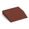 Randplaat (één zijde afgeschuind) von WARCO im Farbdesign Baksteenrood mit den Abmessungen 500 x 500 x 100 mm. Produktfoto von Artikel 0456 in der Aufsicht von schräg vorne.