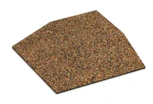 Hoekpaneel (twee zijden afgeschuind)