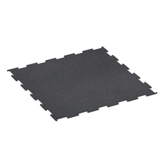 Fitnessvloer Compact von WARCO im Farbdesign Licht Rood Gespikkeld mit den Abmessungen 100 × 100 × 0,8 cm. Produktfoto von Artikel 6450 in der Aufsicht von schräg vorne.