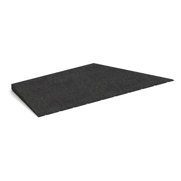 rechterhoek wighelft von WARCO im Farbdesign Anthraciet mit den Abmessungen 750 x 300 x 35/8 mm. Produktfoto von Artikel 2016 in der Aufsicht von schräg vorne.