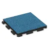 Rubberen straattegels Classic von WARCO im Farbdesign Atlantisch mit den Abmessungen 500 x 500 x 40 mm. Produktfoto von Artikel 1307 in der Aufsicht von schräg vorne.