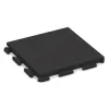 Rubberen straattegels Classic von WARCO im Farbdesign Anthraciet mit den Abmessungen 500 x 500 x 40 mm. Produktfoto von Artikel 1386 in der Aufsicht von schräg vorne.