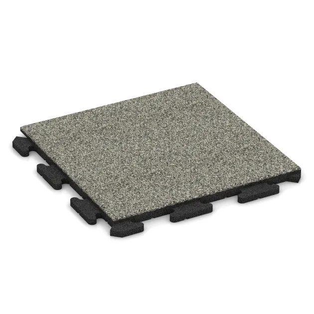 Zwembadrandtegel Klassiek von WARCO im Farbdesign Lichtgrijs Graniet mit den Abmessungen 500 x 500 x 30 mm. Produktfoto von Artikel 1208 in der Aufsicht von schräg vorne.