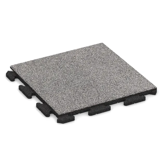 Traptegel von WARCO im Farbdesign Grijs Melange mit den Abmessungen 500 x 500 x 30 mm. Produktfoto von Artikel 5447 in der Aufsicht von schräg vorne.