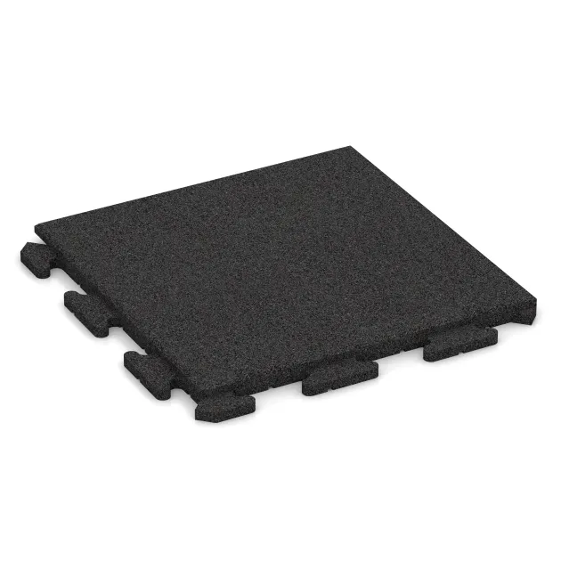 Hondenkennelplaat von WARCO im Farbdesign Anthraciet mit den Abmessungen 500 x 500 x 30 mm. Produktfoto von Artikel 1259 in der Aufsicht von schräg vorne.