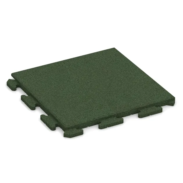 Hondenkennelplaat von WARCO im Farbdesign Grasgroen mit den Abmessungen 500 x 500 x 30 mm. Produktfoto von Artikel 1261 in der Aufsicht von schräg vorne.