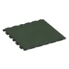 Fitnessvloer Rubber Tegels Classic von WARCO im Farbdesign Engels Gras mit den Abmessungen 1000 x 1000 x 30 mm. Produktfoto von Artikel 1601 in der Aufsicht von schräg vorne.
