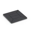 Cassettepatroon – Vlondertegel von WARCO im Farbdesign Leisteen mit den Abmessungen 30 x 30 x 2 cm. Produktfoto von Artikel 6346 in der Aufsicht von schräg vorne.
