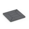 Cassettepatroon – Vlondertegel von WARCO im Farbdesign Zilvergrijs mit den Abmessungen 30 x 30 x 2 cm. Produktfoto von Artikel 6348 in der Aufsicht von schräg vorne.