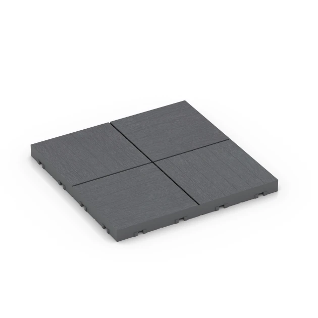 Mozaïek – Vlondertegel von WARCO im Farbdesign Zilvergrijs mit den Abmessungen 30 x 30 x 2 cm. Produktfoto von Artikel 6349 in der Aufsicht von schräg vorne.