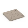 Cassettepatroon – Vlondertegel von WARCO im Farbdesign Vanille mit den Abmessungen 30 x 30 x 2 cm. Produktfoto von Artikel 6350 in der Aufsicht von schräg vorne.