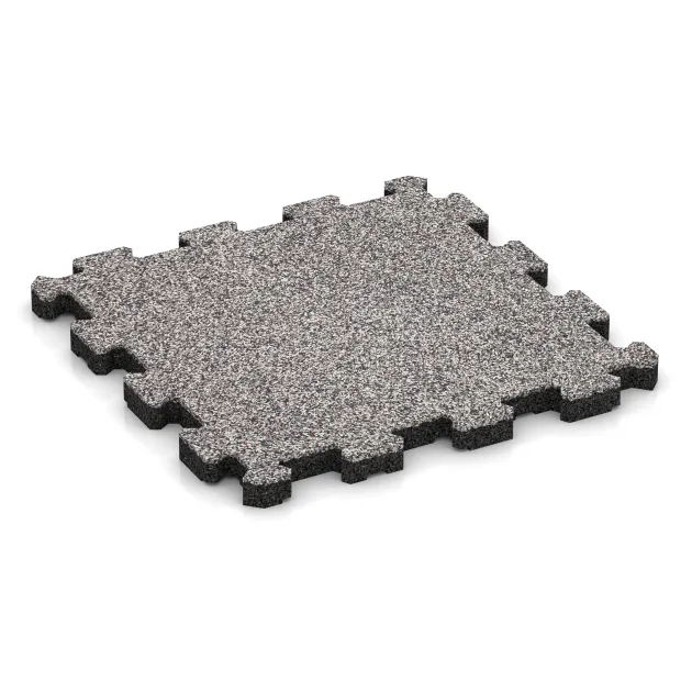 Zwembadrandtegel zonder voegen von WARCO im Farbdesign Grijs Melange mit den Abmessungen 306 x 306 x 20 mm. Produktfoto von Artikel 4453 in der Aufsicht von schräg vorne.