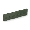 Rubberen boordsteen von WARCO im Farbdesign Grasgroen mit den Abmessungen 100 x 5 x 25 cm. Produktfoto von Artikel 3786 in der Aufsicht von schräg vorne.