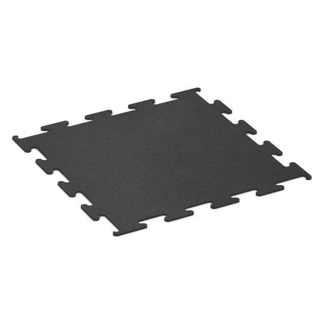 Fitness Performance Elite sportvloer von WARCO im Farbdesign Antraciet mit den Abmessungen 100 x 100 x 1 cm | 1,00 m². Produktfoto von Artikel 3746 in der Aufsicht von schräg vorne.