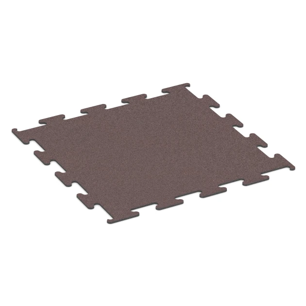 Fitness Performance Elite Trainingsvloer von WARCO im Farbdesign Mineraalrood mit den Abmessungen 100 x 100 x 1 cm | 1,00 m². Produktfoto von Artikel 6145 in der Aufsicht von schräg vorne.