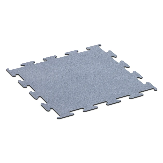 Fitness Performance Elite Trainingsvloer von WARCO im Farbdesign Nevelgrijs mit den Abmessungen 100 x 100 x 1 cm | 1,00 m². Produktfoto von Artikel 6146 in der Aufsicht von schräg vorne.