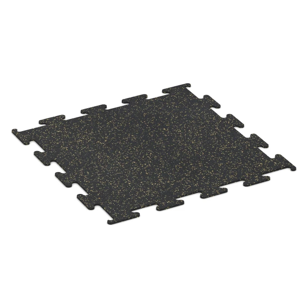 Fitness Performance Elite sportvloer von WARCO im Farbdesign Licht geel gespikkeld mit den Abmessungen 100 x 100 x 1 cm | 1,00 m². Produktfoto von Artikel 3752 in der Aufsicht von schräg vorne.
